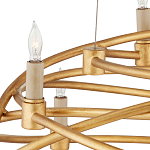 Люстра золотая в форме спирали Fancy Pattern варинант исполнения - 1 | Loft Concept в Костроме