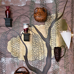 Обои ручная роспись Willow & Waves Original colourway on Edo painted Xuan paper with antiquing варинант исполнения - 1 | Loft Concept в Костроме