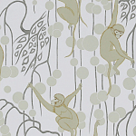 Обои ручная роспись Deco Monkeys Biscuit on dyed paper варинант исполнения - 1 | Loft Concept в Костроме