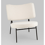 Мини-кресло District Lounge букле белый варинант исполнения - 1 | Loft Concept в Костроме