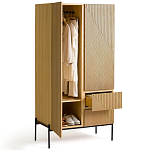 Шкаф с геометрическим рисунком на дверцах Anders Light Wood варинант исполнения - 4 | Loft Concept в Костроме