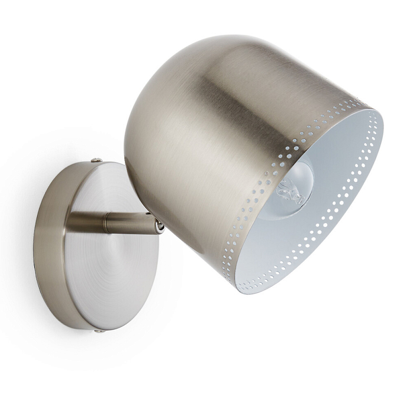 Бра в индустриальном стиле Wilona Lighting Никель Бра в индустриальном стиле Wilona Lighting Никель в Костроме | Loft Concept