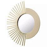 Зеркало-солнце круглое с золотистыми лучами SunMoon  варинант исполнения - 1 | Loft Concept в Костроме