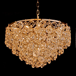 Люстра каскадная с подвесками в форме колец Galaxy of Light варинант исполнения - 1 | Loft Concept в Костроме