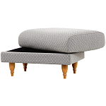 Мягкий пуф на деревянных ножках Garner Pouf Light варинант исполнения - 6 | Loft Concept в Костроме