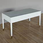 Письменный стол Elsa Dreams White Шпон дерево с двумя ящиками варинант исполнения - 5 | Loft Concept в Костроме