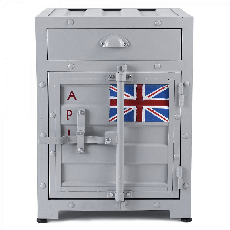 Тумба Union Jack с ящиком и дверью Серый Красный Желтый Оранжевый Черный Белый Синий Зеленый Голубой Бирюзовый Тумба Union Jack с ящиком и дверью Серый Красный Желтый Оранжевый Черный Белый Синий Зеленый Голубой Бирюзовый в Костроме | Loft Concept