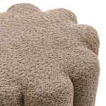 Пуф с обивкой из ткани букле Flo Brown Pouf варинант исполнения - 2 | Loft Concept в Костроме