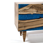 Стильный Буфет лофт 4 двери Cabinet Crimson River фасад эпоксидная смола  варинант исполнения - 3 | Loft Concept в Костроме