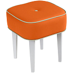 Квадратный мягкий пуф на белых ножках Winton Pouf Square варинант исполнения - 7 | Loft Concept в Костроме