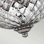 Потолочный светильник с чашеобразным плафоном из толстого волнообразного стекла и широким узорчатым основанием Hinkley варинант исполнения - 7 | Loft Concept в Костроме