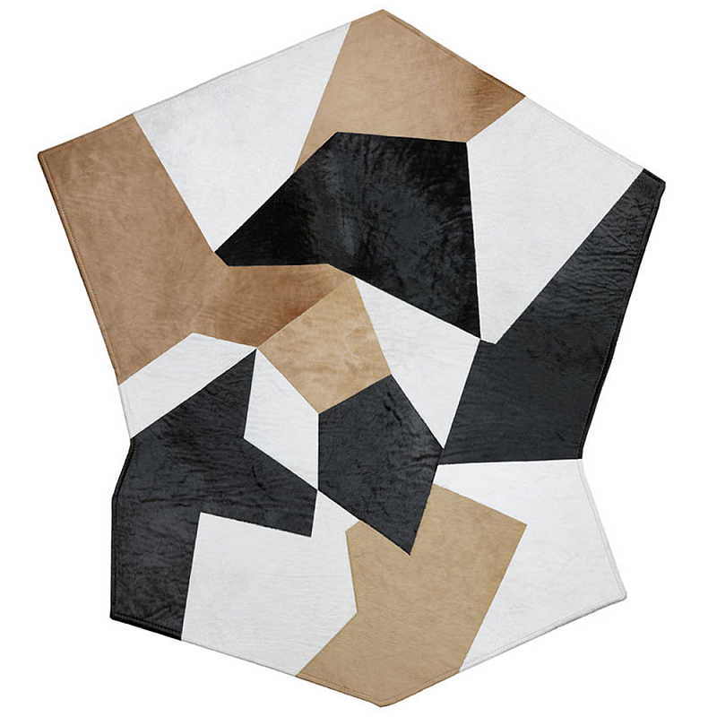 Дизайнерский шерстяной ковер Gio Ponti D.754.1 Rug Бежевый Белый Черный в Костроме | Loft Concept 