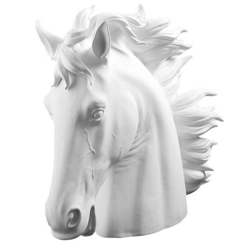 Статуэтка Horse Head Bisc. White Белый Статуэтка Horse Head Bisc. White Белый в Костроме | Loft Concept