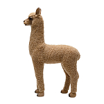 Декоративная статуя с мягкой шерстью Brown Alpaca варинант исполнения - 2 | Loft Concept в Костроме