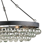 Люстра большая овальная с подвесными стеклянными элементами Impressive Profile варинант исполнения - 1 | Loft Concept в Костроме