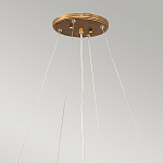 Люстра подвесная золотого цвета с металлическим сетчатым основанием и стеклянными каплевидными подвесками Hinkley варинант исполнения - 11 | Loft Concept в Костроме