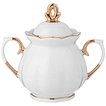 Чайный сервиз из фарфора со стразами на 6 персон 15 предметов Shine Porcelain варинант исполнения - 2 | Loft Concept в Костроме