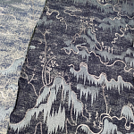 Мебельная ткань Вышивка серый цвет 130 см T2-39 варинант исполнения - 1 | Loft Concept в Костроме