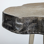 Металлический столик со столешницей в виде слеба Slabby варинант исполнения - 3 | Loft Concept в Костроме