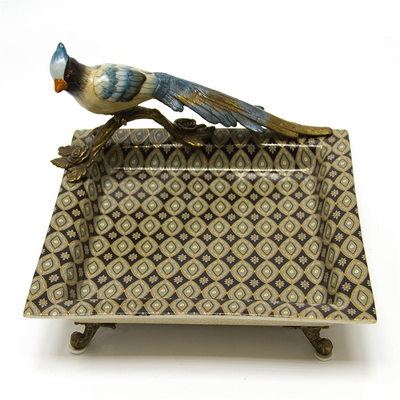 Блюдо Bird Geometry Мульти Бронза Блюдо Bird Geometry Мульти Бронза в Костроме | Loft Concept