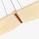 Люстра в виде распахнутых крыльев из тонких металлических планок Flight of Freedom варинант исполнения - 5 | Loft Concept в Костроме