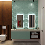 Гипсовая 3D панель с принтографией PM-24 варинант исполнения - 1 | Loft Concept в Костроме