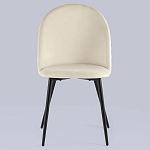 Мягкий стул в бежевом велюре Miruna Chair варинант исполнения - 3 | Loft Concept в Костроме