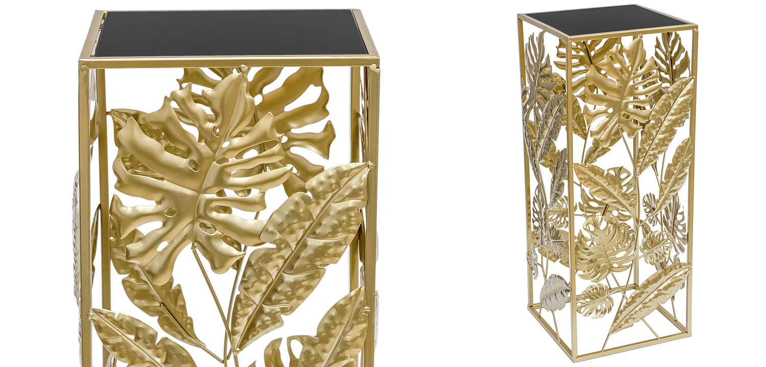 Подставка Tropical Gold Leaves Stand S Подставка Tropical Gold Leaves Stand S - Loft-Concept в Костроме
