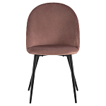 Мягкий стул в велюре пыльно-розового цвета Miruna Chair варинант исполнения - 2 | Loft Concept в Костроме