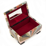 Шкатулка из натурального камня змеевик Stone Casket варинант исполнения - 3 | Loft Concept в Костроме