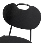 Стул с мягким сиденьем черный Stool Loft Black варинант исполнения - 6 | Loft Concept в Костроме