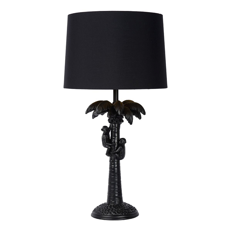 Настольная лампа Черная Пальма Monkeys on a palm table lamp black Черный Настольная лампа Черная Пальма Monkeys on a palm table lamp black Черный в Костроме | Loft Concept