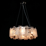 Люстра круглая с подвесными прямоугольными пластинами из стекла Glacier Panels варинант исполнения - 3 | Loft Concept в Костроме