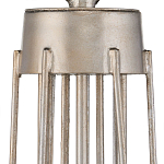 Люстра серебряного цвета с изогнутыми элементами каркаса Twisted Iron Chandelier варинант исполнения - 3 | Loft Concept в Костроме