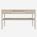 Дизайнерская Консоль с полкой и ящиком Primo Светлый дуб варинант исполнения - 7 | Loft Concept в Костроме