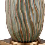 Настольная лампа с фактурным корпусом и тканевым абажуром Smooth Peaks варинант исполнения - 1 | Loft Concept в Костроме