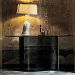 Консоль дымчатого цвета с изогнутым основанием Arabesque варинант исполнения - 3 | Loft Concept в Костроме