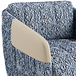 Дизайнерское Кресло William с кожаными подлокотниками  варинант исполнения - 3 | Loft Concept в Костроме