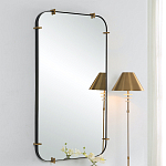 Зеркало настенное в черной металлической раме Mirror Cardinal варинант исполнения - 4 | Loft Concept в Костроме