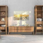 Витрина левая из массива дуба с 5-ю полками и 2-мя ящиками Tasteful Furniture варинант исполнения - 2 | Loft Concept в Костроме