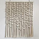 Панно на стену из хлопковых нитей White Morse Wall Hanging  варинант исполнения - 4 | Loft Concept в Костроме