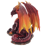 Декоративная статуэтка Дракон Красный Red Dragon with Orange Wings Statuette варинант исполнения - 2 | Loft Concept в Костроме