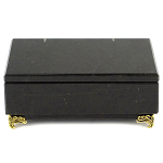 Шкатулка из натурального камня змеевик чёрного цвета Stone Casket варинант исполнения - 2 | Loft Concept в Костроме