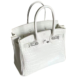 Декоративная ваза в виде сумки Birkin Bag Vase White варинант исполнения - 1 | Loft Concept в Костроме