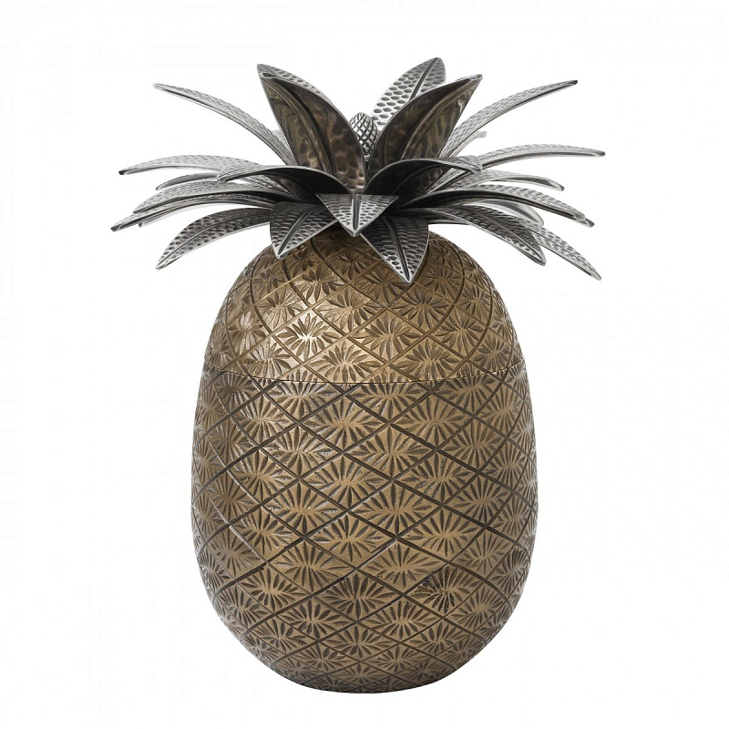 Шкатулка Eichholtz Box Pineapple Латунь Античная полированная Серебряный Шкатулка Eichholtz Box Pineapple Латунь Античная полированная Серебряный в Костроме | Loft Concept