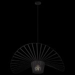 Подвесной светильник чёрного цвета с металлическим каркасом в форме веера Friture Vertigo Pendant варинант исполнения - 4 | Loft Concept в Костроме