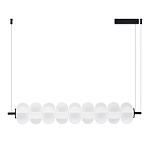 Светодиодный подвесной светильник линейный с белым воздушным плафоном Glowing Cloud варинант исполнения - 2 | Loft Concept в Костроме