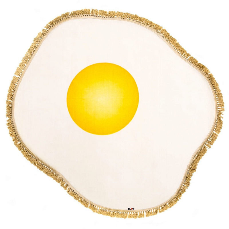 Ковер Seletti Rug Egg Желтый Белый Ковер Seletti Rug Egg Желтый Белый в Костроме | Loft Concept