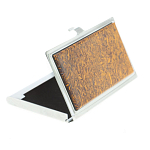 Визитница карманная металлическая с накладкой из натурального камня Яшма Stone Business Card Holders варинант исполнения - 2 | Loft Concept в Костроме