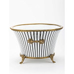 Кашпо Black white stripe варинант исполнения - 3 | Loft Concept в Костроме